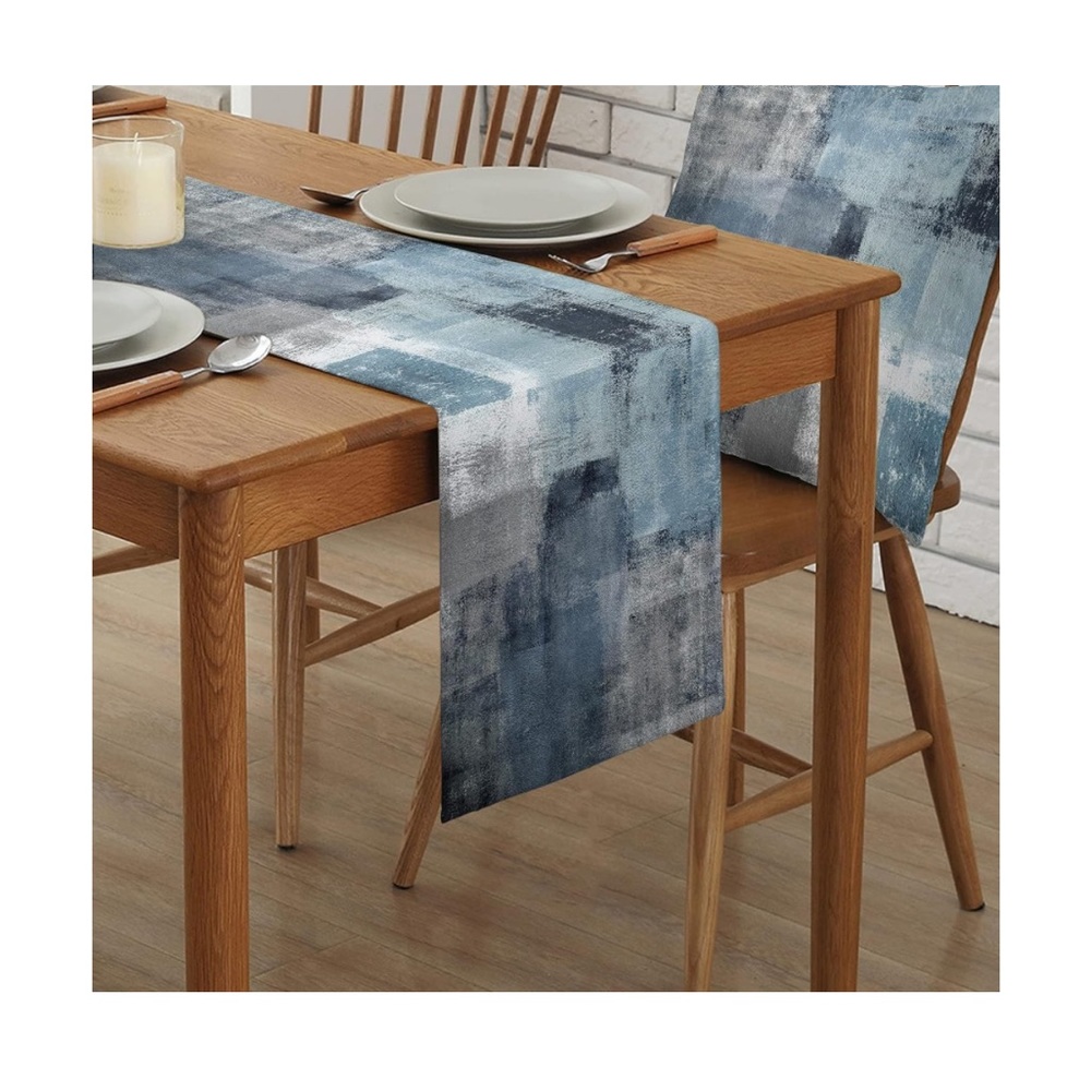 Ombré Table Runner - Blue Grey - Picture 2 of 7